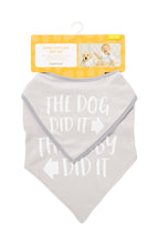 Load image into Gallery viewer, (Hooman) Baby and Pet Bib Set in Gray