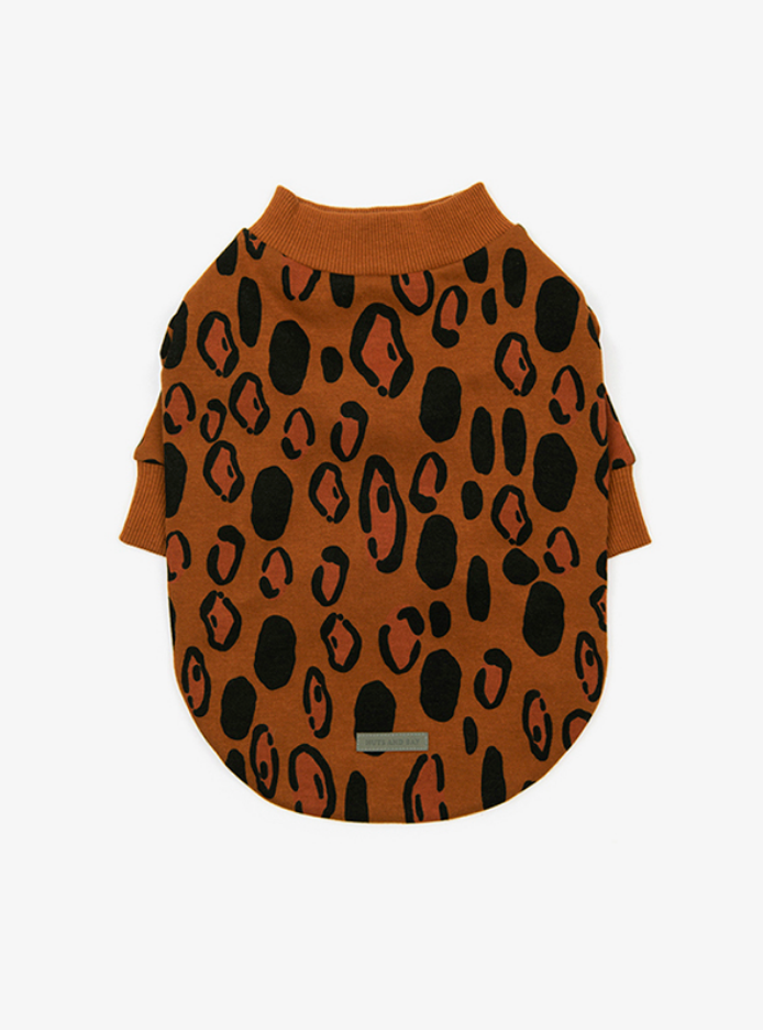Brown Animal Print Sweatshirt
