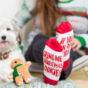 Sock & Dog Toy Gift Set, Christmas Cookies