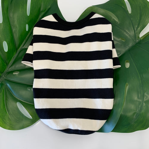 Striped Sweater Black/White