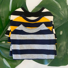 Load image into Gallery viewer, Striped Sweater Yellow/Blue