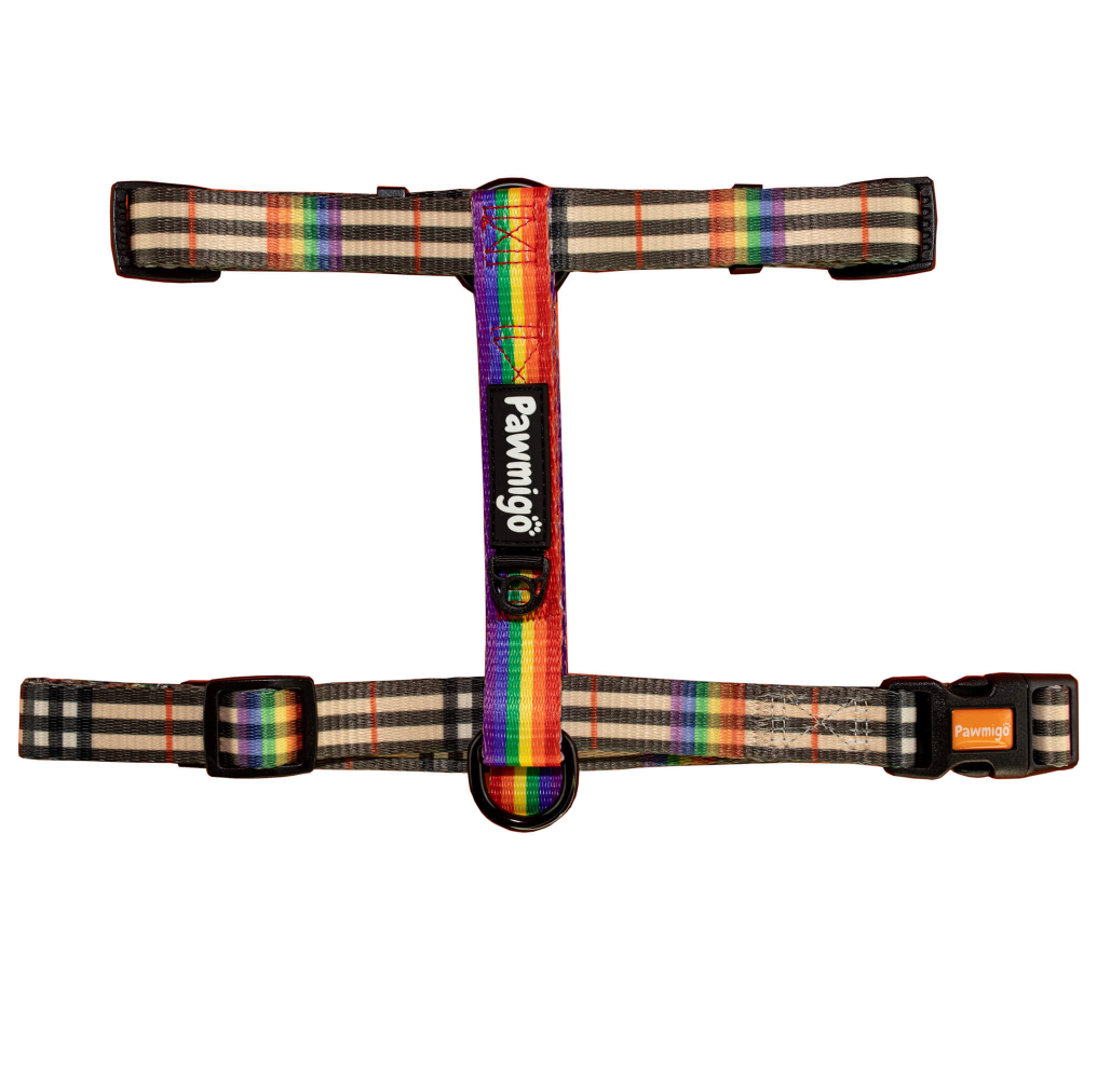 Rainbow Plaid Free-Fit Harness