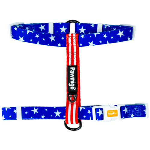 Red, White, and Bark Free-Fit Harness