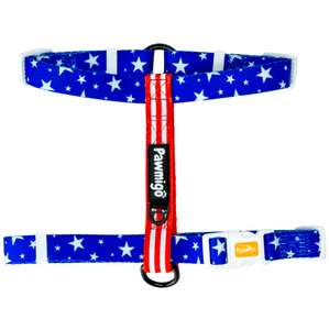 Red, White, and Bark Free-Fit Harness